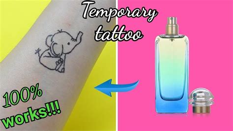 how to fake tattoo with perfume|make your own tattoo with perfume.